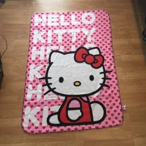 Hello kitty light throw blanket